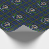 Edmonstone Scottish Clan Tartan & Crest Geschenkpapier (Ecke)