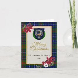 Edmonstone Scottish Clan Tartan & Crest Karte