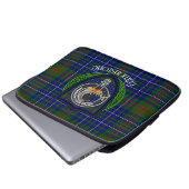 Edmonstone Scottish Clan Tartan & Crest Laptopschutzhülle (Vorne Knopf)