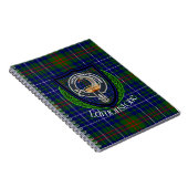 Edmonstone Scottish Clan Tartan & Crest Notizblock (Rechte Seite)