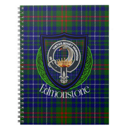 Edmonstone Scottish Clan Tartan & Crest Notizblock