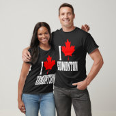 Edmonton Alberta Canada Maple Leaf Canadian Flag P T-Shirt (Unisex)