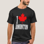 Edmonton Alberta Canada Maple Leaf Canadian Flag P T-Shirt (Vorderseite)