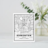 Edmonton Alberta Canada Travel City Map Postkarte (Stehend Vorderseite)