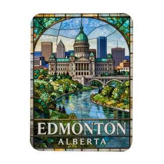 Edmonton Alberta Green Valley Stadtlandschaft 🌊 Magnet