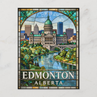 Edmonton Alberta Green Valley Stadtlandschaft 🌊 Postkarte