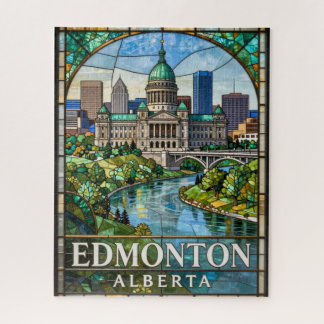 Edmonton Alberta Green Valley Stadtlandschaft 🌊 Puzzle