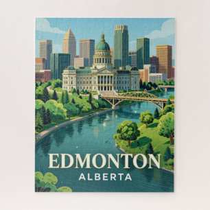 Edmonton Alberta Green Valley Stadtlandschaft 🌊 Puzzle