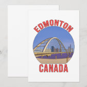 Edmonton Alberta Kanada Einladung (Vorne/Hinten)