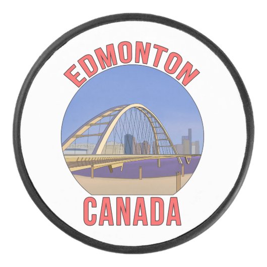 Edmonton Alberta Kanada Eishockey Puck (Vorderseite)