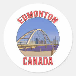 Edmonton Alberta Kanada Runder Aufkleber