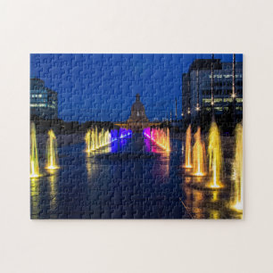 Edmonton Alberta Legislatur Brunnenlichter Puzzle