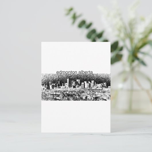 Edmonton Alberta Postkarte (Stehend Vorderseite)