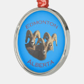 Edmonton, Alberta Silbernes Ornament (Links)