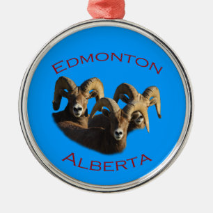 Edmonton, Alberta Silbernes Ornament