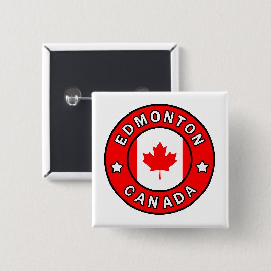 Edmonton Canada Button (Vorne & Hinten)