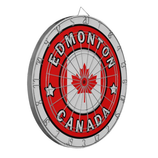 Edmonton Canada Dartscheibe (Vorderseite Links)
