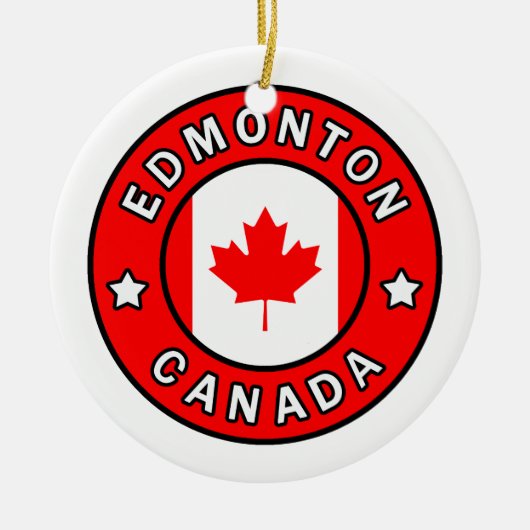 Edmonton Canada Keramikornament (Vorne)