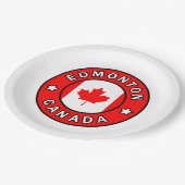 Edmonton Canada Pappteller (Schrägansicht)