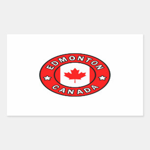 Edmonton Canada Rechteckiger Aufkleber