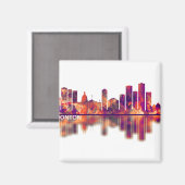 Edmonton Canada Skyline Magnet (Vorderseite/Rückseite)