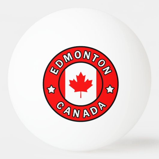 Edmonton Canada Tischtennisball (Vorderseite)