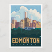 Edmonton Canada Vintage Travel Postkarte (Vorderseite)