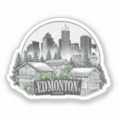 Edmonton City Canada Aufkleber (Vorderseite)
