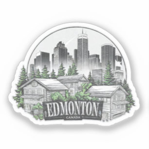Edmonton City Canada Aufkleber
