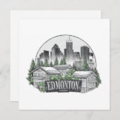 Edmonton City Canada Einladung (Vorne/Hinten)