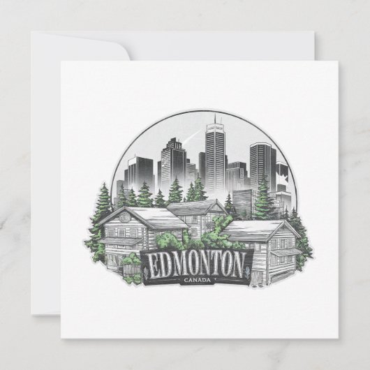 Edmonton City Canada Einladung (Vorderseite)