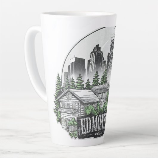 Edmonton City Canada Milchtasse (Linke Ecke)