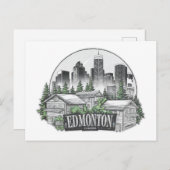 Edmonton City Canada Postkarte (Vorne/Hinten)