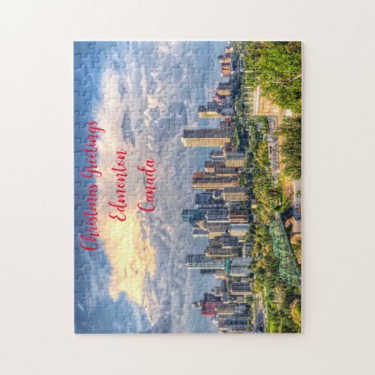 Edmonton City Canada. Puzzle (Vertikal)
