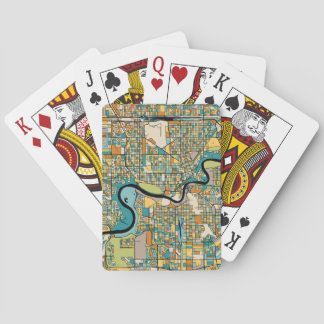 Edmonton City Map Spielkarten