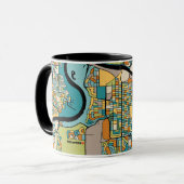 Edmonton City Map Tasse (Vorderseite Links)