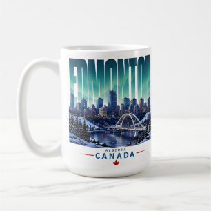 Edmonton Kanada Skyline River Valley Reiseandenken Kaffeetasse