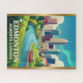 Edmonton River Valley Alberta Reise Puzzle (Horizontal)