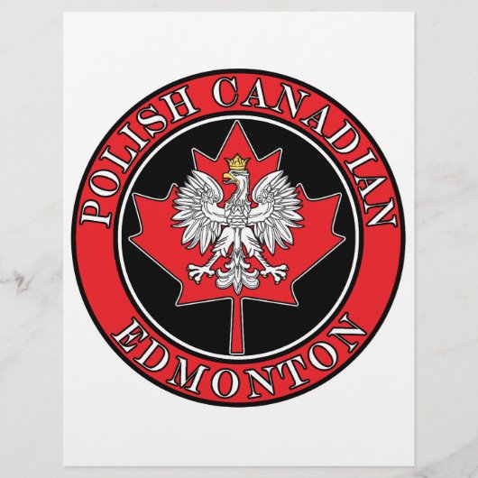 Edmonton Round Polish Canadian Leaf Flyer (Vorne)