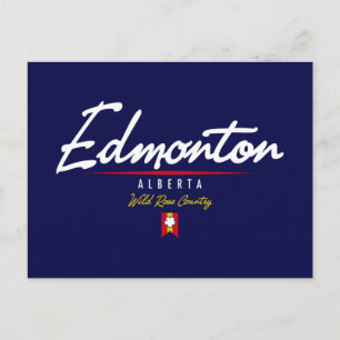 Edmonton Script Postkarte