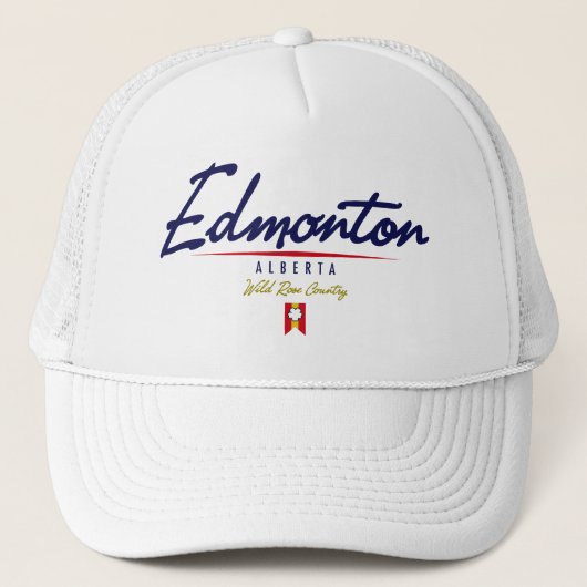 Edmonton-Skript Truckerkappe (Vorderseite)