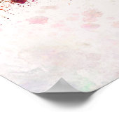 Edmonton skyline im Watercolor background Poster (Ecke)