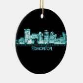 Edmonton Skyline Keramik Ornament (Rechts)
