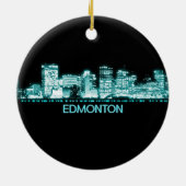 Edmonton Skyline Keramik Ornament (Hinten)