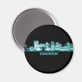 Edmonton Skyline Magnet (Vorderseite/Rückseite)
