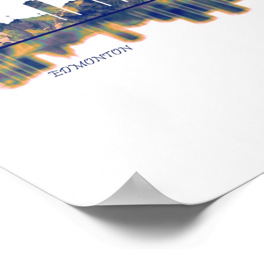 Edmonton Skyline Poster (Ecke)