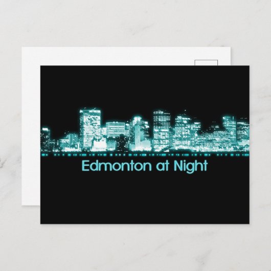 Edmonton Skyline Postkarte (Vorne/Hinten)