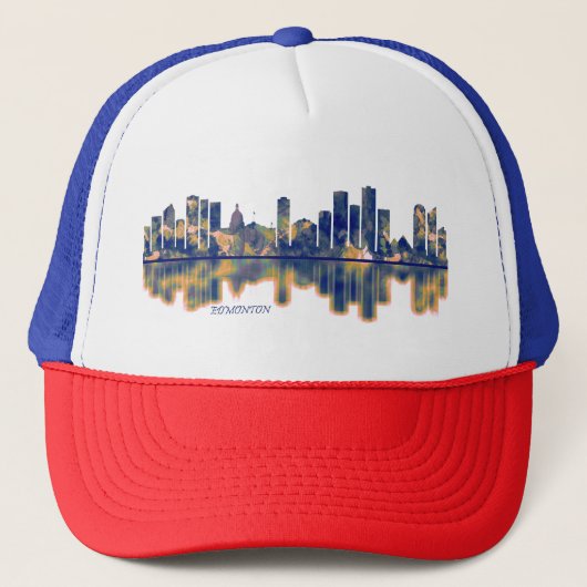 Edmonton Skyline Truckerkappe (Vorderseite)