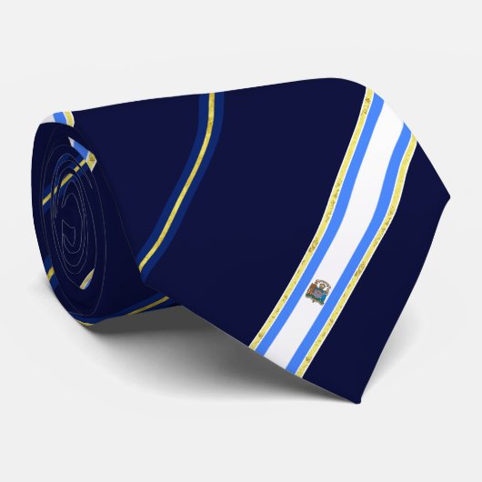 Edmonton Stripes-Flagge Krawatte (Gerollt)