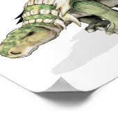 Edmontonia - gepanzertes Dinosaurier-Portfolio Poster (Ecke)